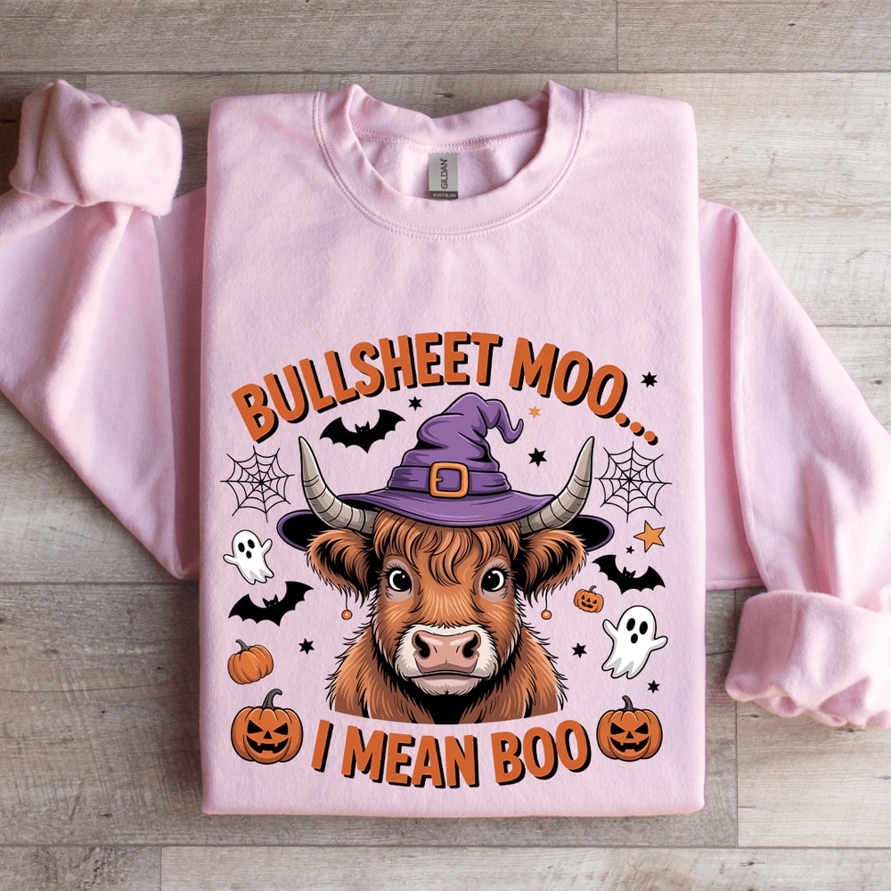 Bullsheet Moo I Mean Boo Sweatshirt 3