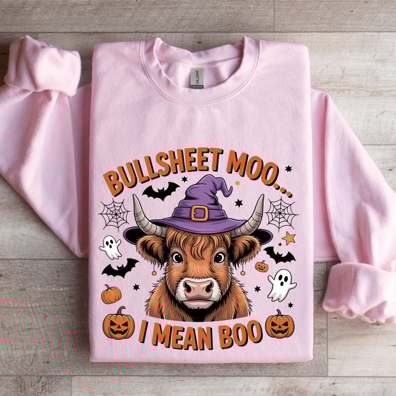 Bullsheet Moo I Mean Boo Sweatshirt 3