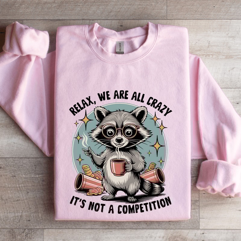 Relax We Are All Crazy Sweatshirt 3