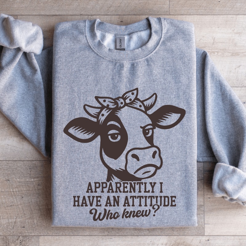 Apparently I Have An Attitude Sweatshirt 2