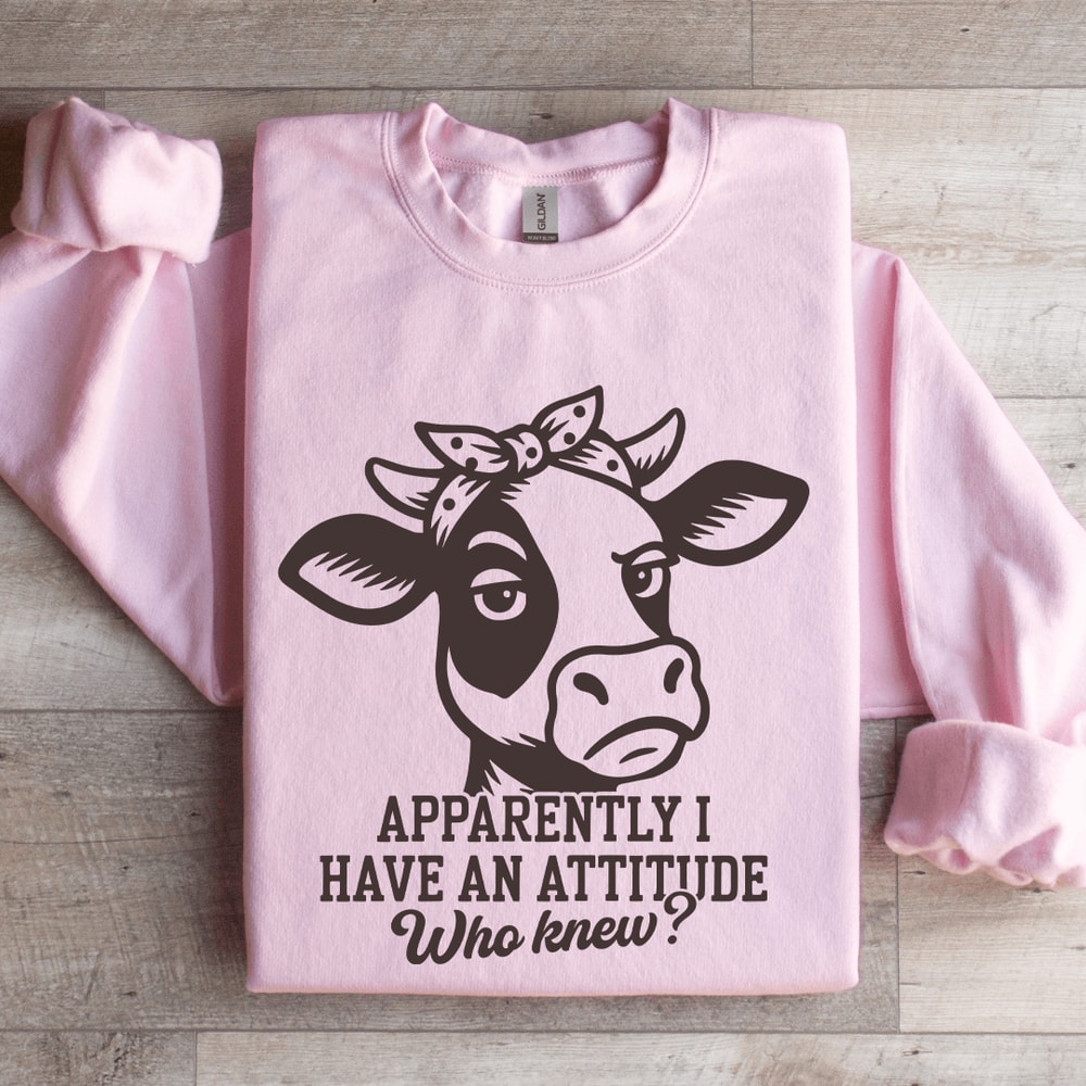 Apparently I Have An Attitude Sweatshirt 3