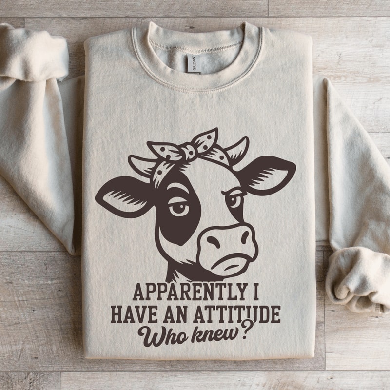 Apparently I Have An Attitude Sweatshirt 4