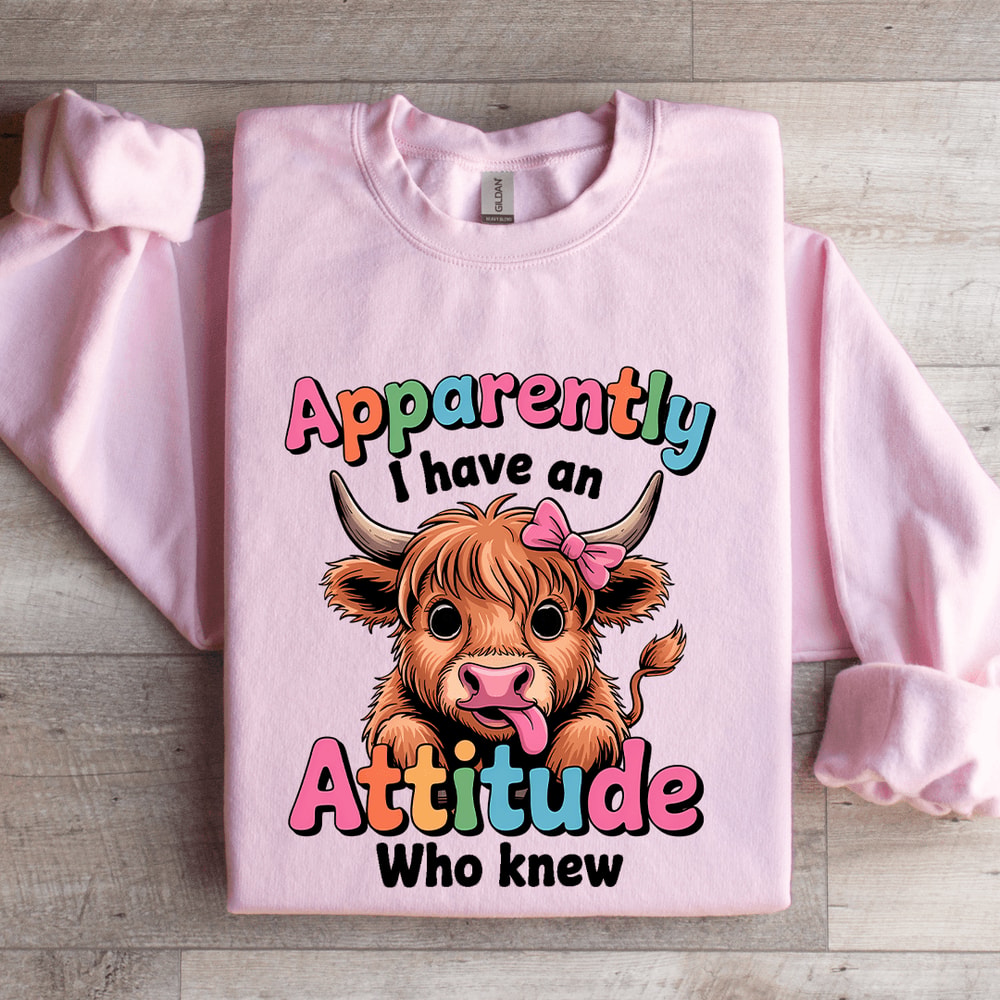 Apparently I Have An Attitude Who Knew Sweatshirt 3