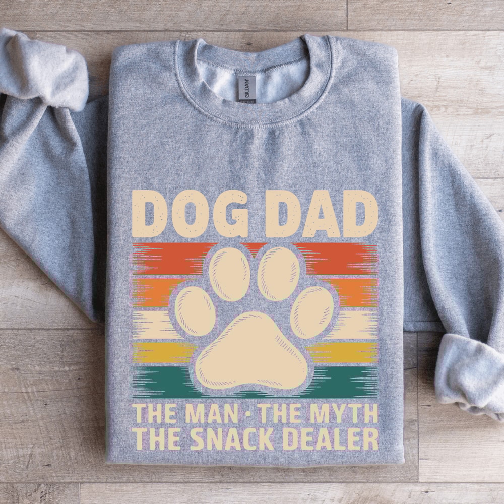Dog Dad The Man The Myth The Snack Dealer Sweatshirt 2
