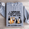 A Woman Cannot Survive On Wine Alone Sweatshirt 2