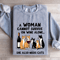 A Woman Cannot Survive On Wine Alone Sweatshirt 2