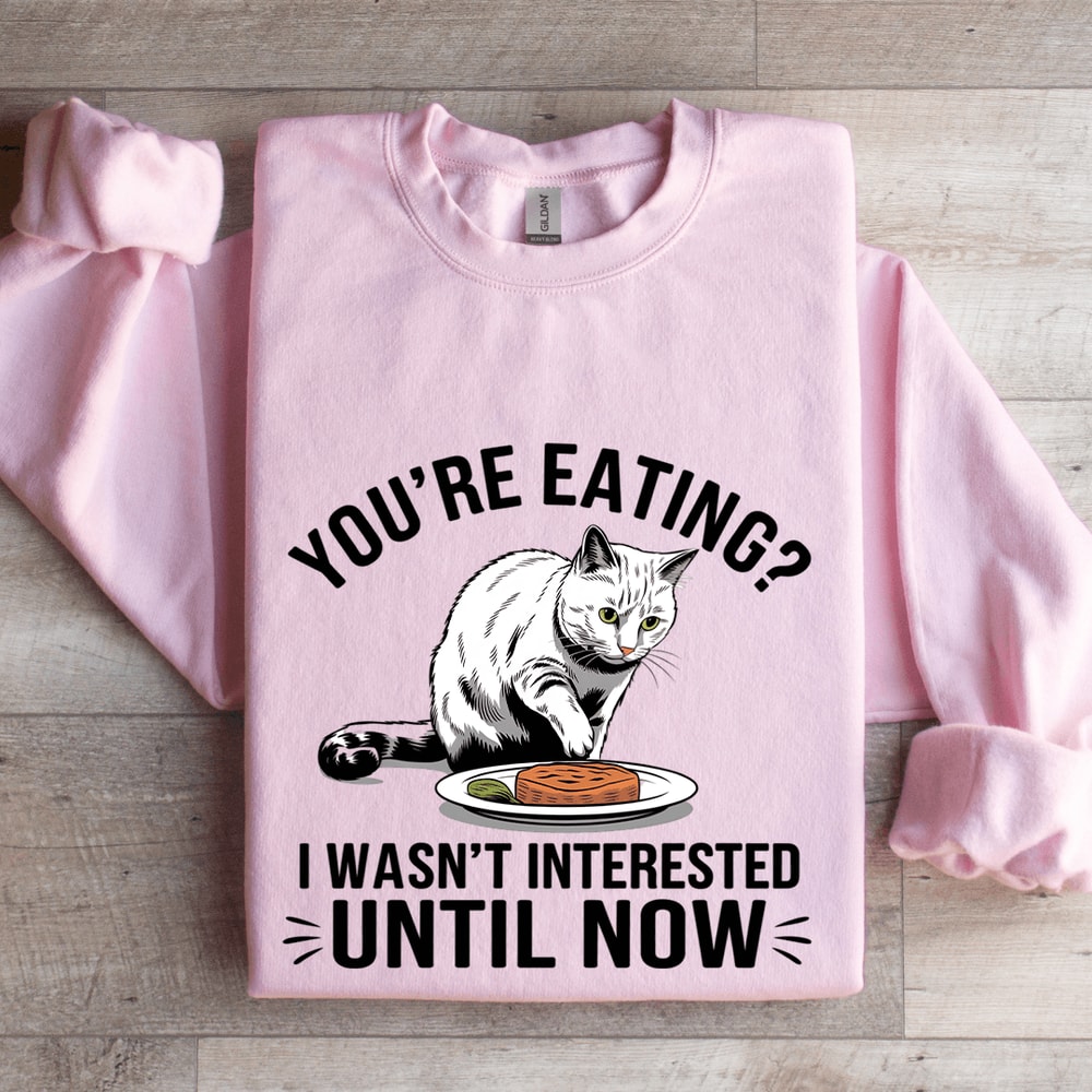 Youre Eating I Wasnt Interested Until Now Sweatshirt 3