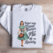 Behind Every Great Woman Is A Pile Of Laundry Sweatshirt 1