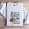 Behind Every Great Woman Is A Pile Of Laundry Sweatshirt 1