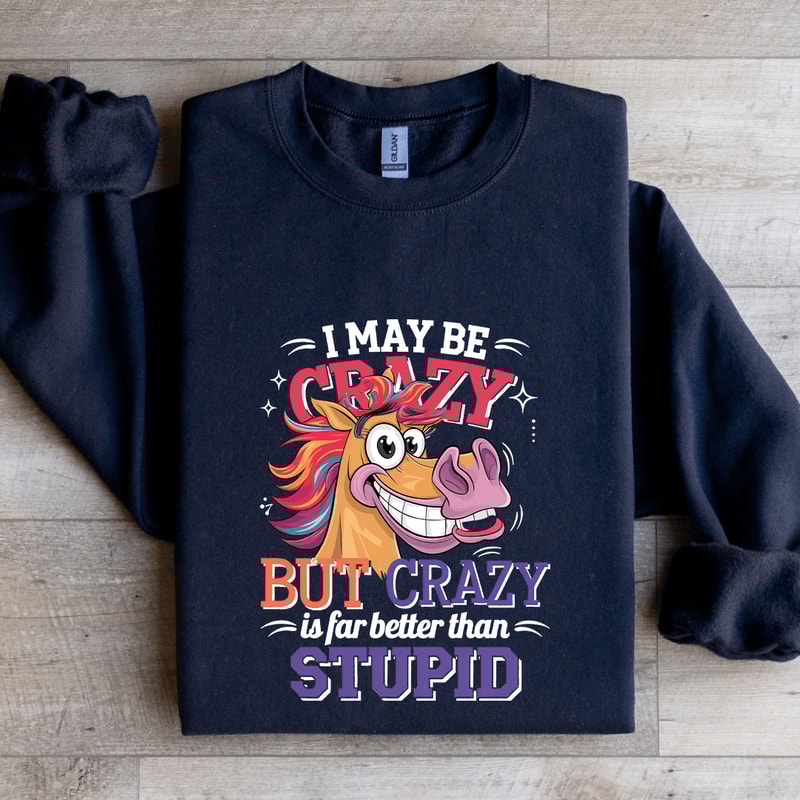 I Make Be Crazy But Crazy Is For Better Than Stupid Sweatshirt 2