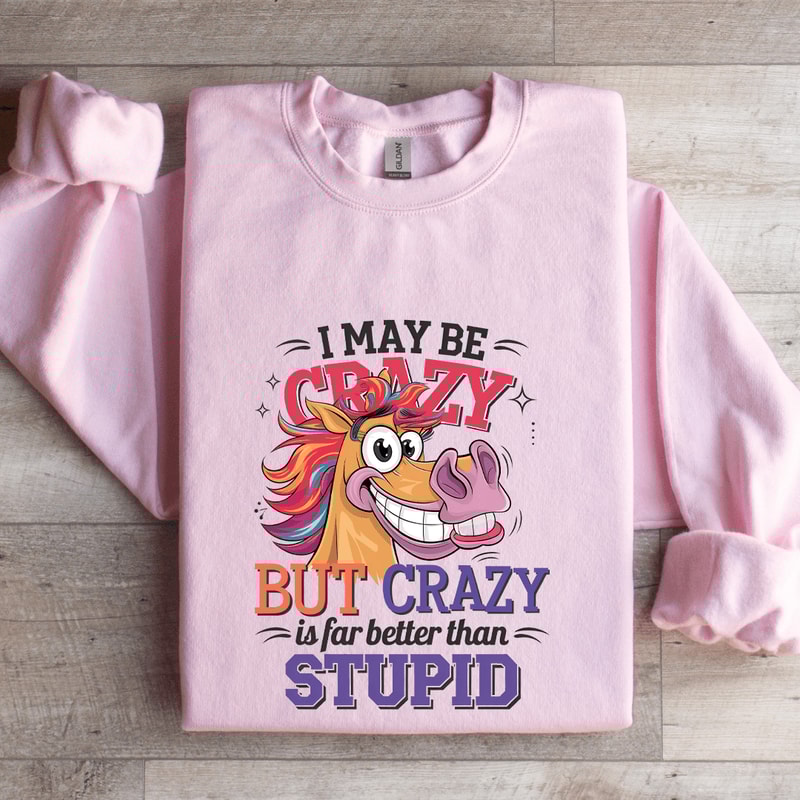 I Make Be Crazy But Crazy Is For Better Than Stupid Sweatshirt 4