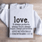 Love It Always Protects Always Trust Sweatshirt 1
