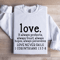Love It Always Protects Always Trust Sweatshirt 1