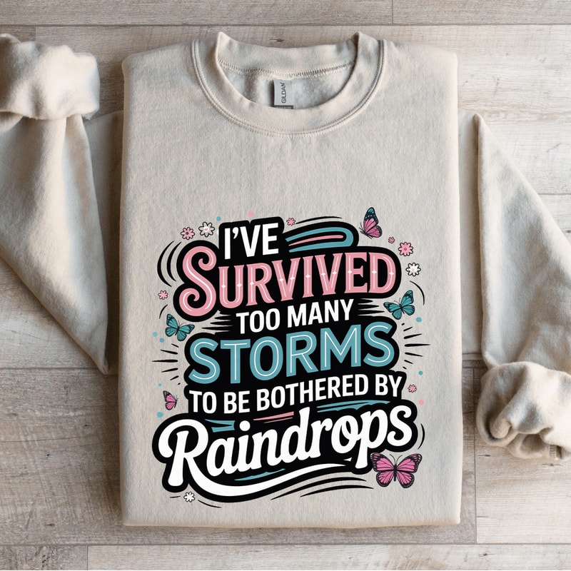 Ive Survived Too Many Storms To Be Bothered Sweatshirt 4