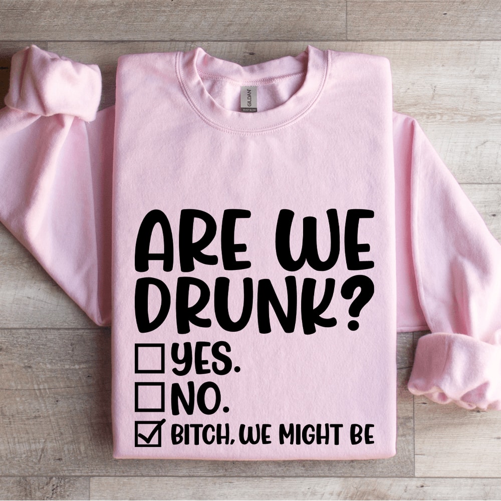 Are We Drunk Sweatshirt 0