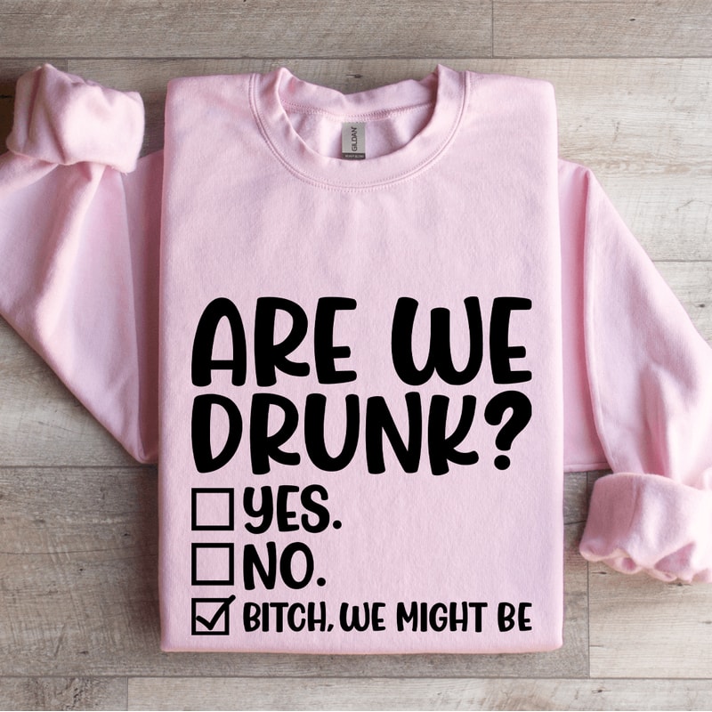 Are We Drunk Sweatshirt 0