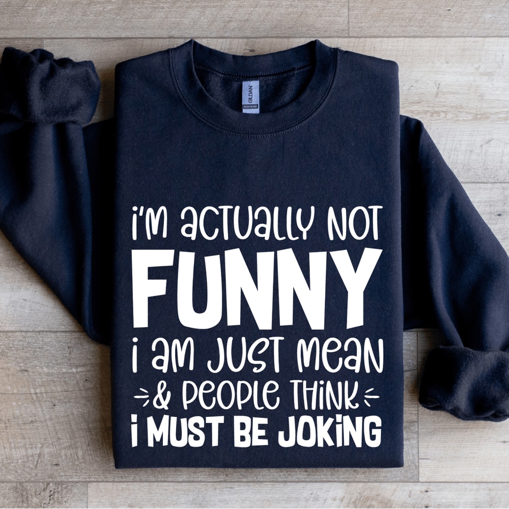 Im Actually Not Funny Sweatshirt 2