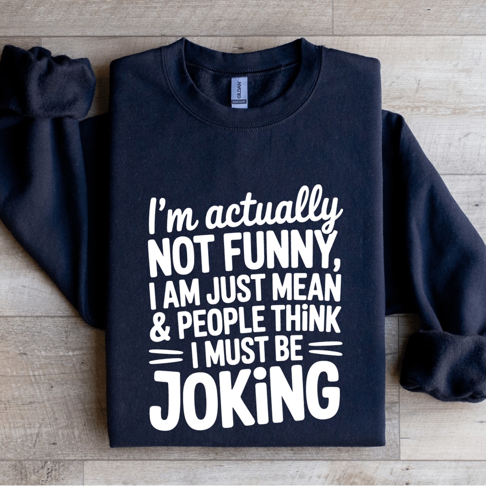 Im Actually Not Funny Sweatshirt 2