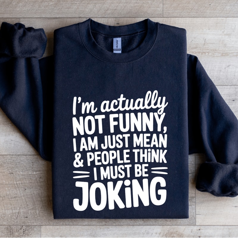 Im Actually Not Funny Sweatshirt 2
