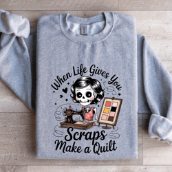 when life gives you scraps make a quilt sweatshirt