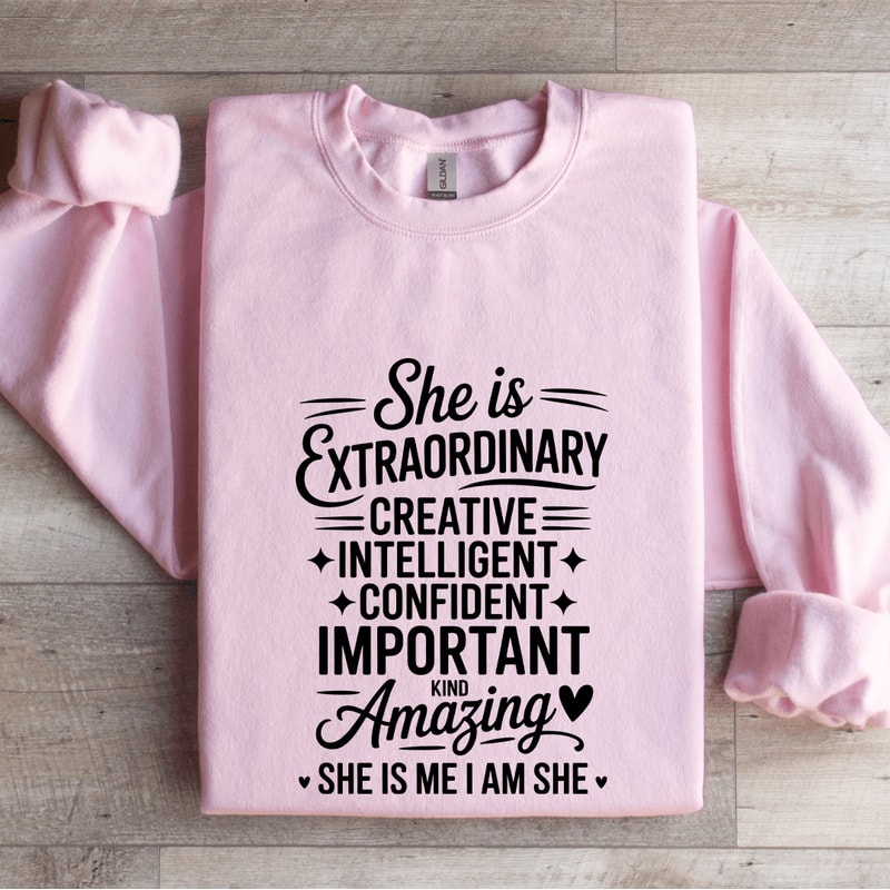 She Is Extraordinary Craetive Intelligent Sweatshirt 0
