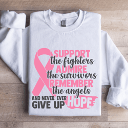 support the fighters admire the survivors sweatshirt