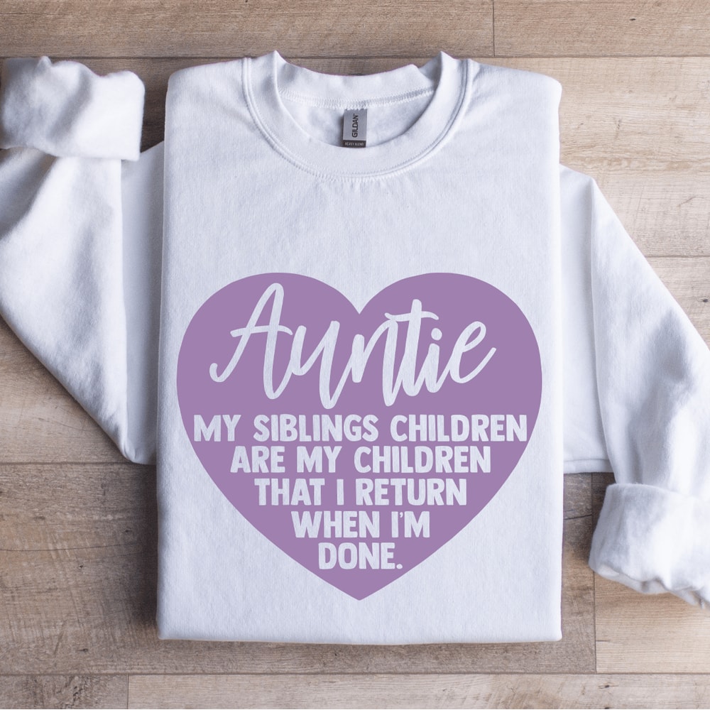 Auntie My Siblings Children Sweatshirt 1