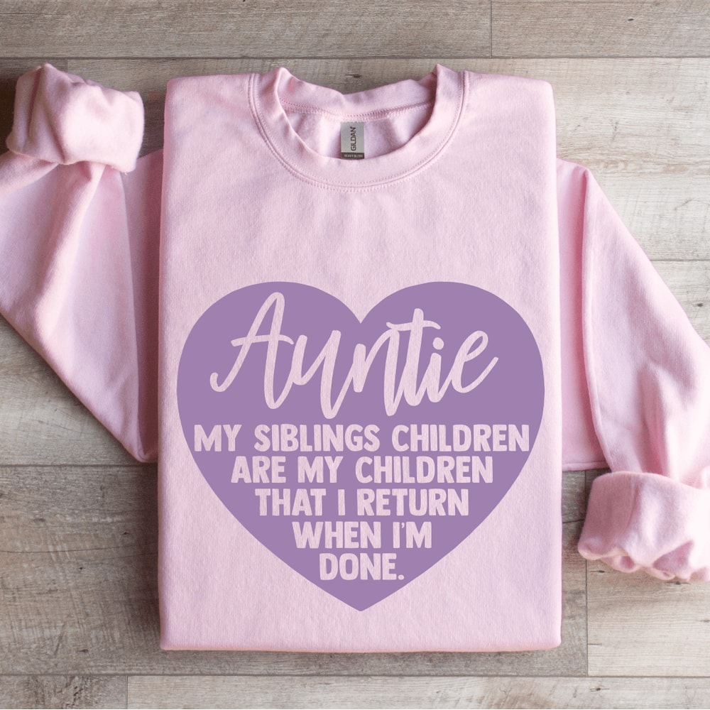 Auntie My Siblings Children Sweatshirt 3