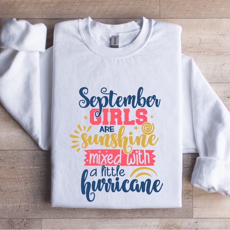 September Girls Are Sunshine Mixed Sweatshirt 0
