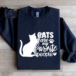 cats are my favorite people sweatshirt