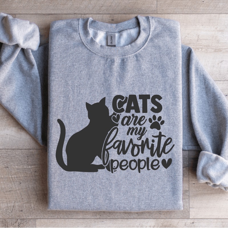 Cats Are My Favorite People Sweatshirt 2