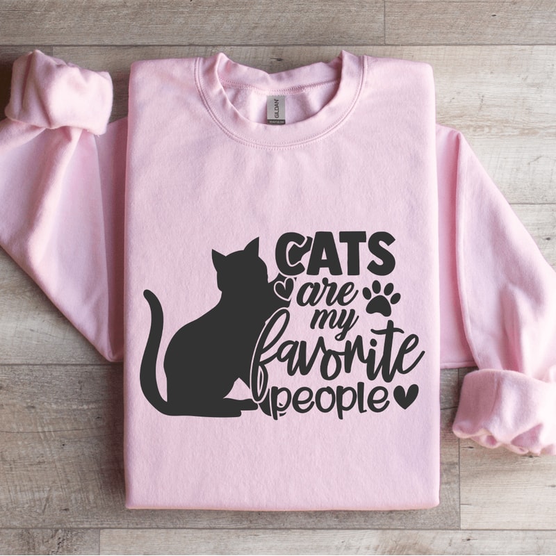 Cats Are My Favorite People Sweatshirt 3