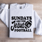 Sundays Are For Jesus Football Sweatshirt 1