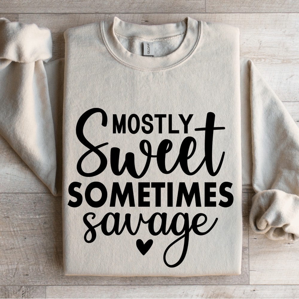 Mostly Sweet Sometimes Savage Sweatshirt 0
