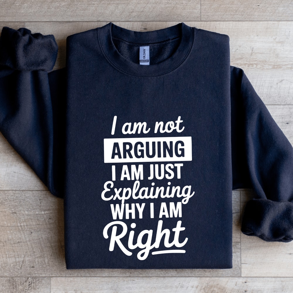 I Am Arguing I Am Just Explaining Sweatshirt 2