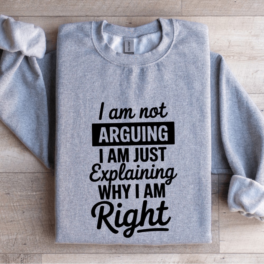 I Am Arguing I Am Just Explaining Sweatshirt 3