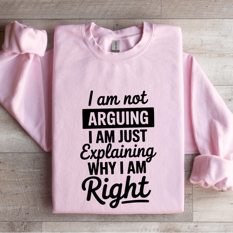 I Am Arguing I Am Just Explaining Sweatshirt 0