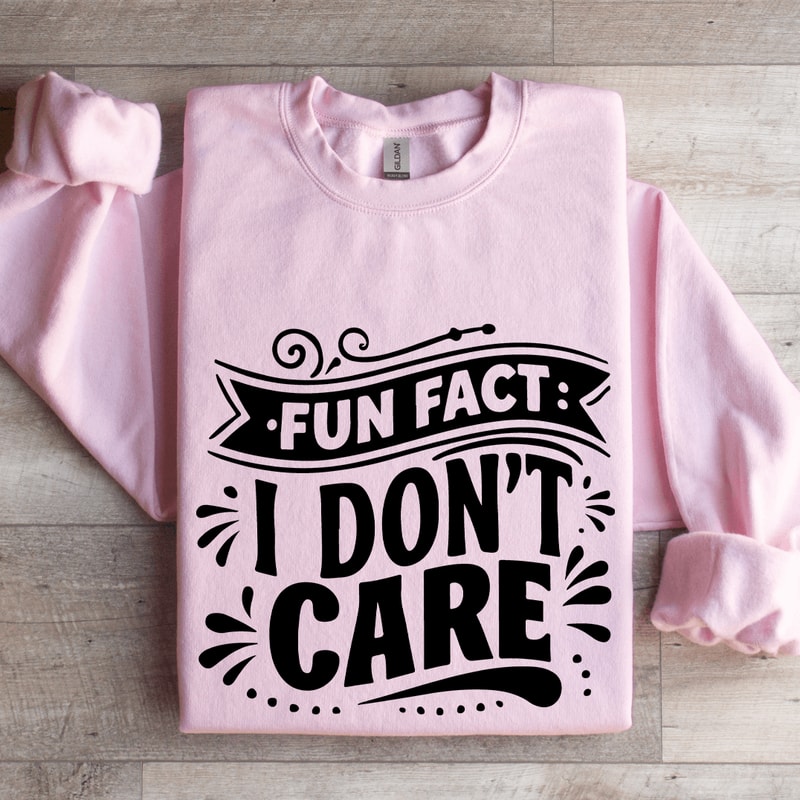 Fun Fact I Dont Care Sweatshirt 4