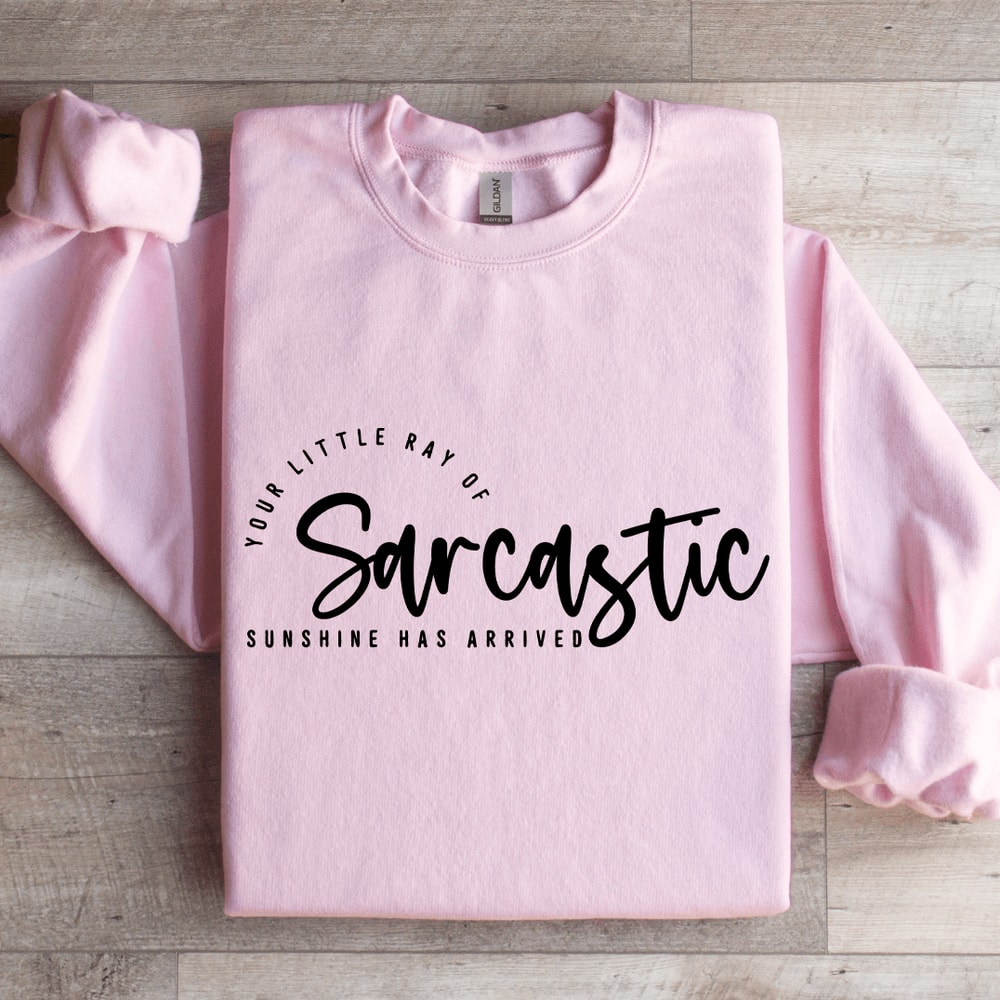 Your Little Ray Of Sarcastic Sunshine Has Arrived Sweatshirt 3