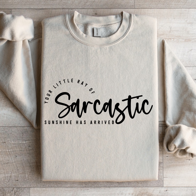 Your Little Ray Of Sarcastic Sunshine Has Arrived Sweatshirt 4