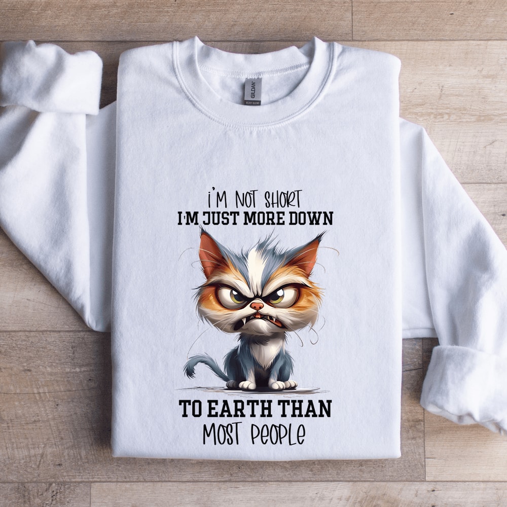 Im Not Short Im Just More Down Sweatshirt 1