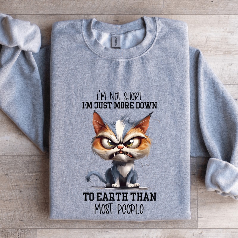 Im Not Short Im Just More Down Sweatshirt 3