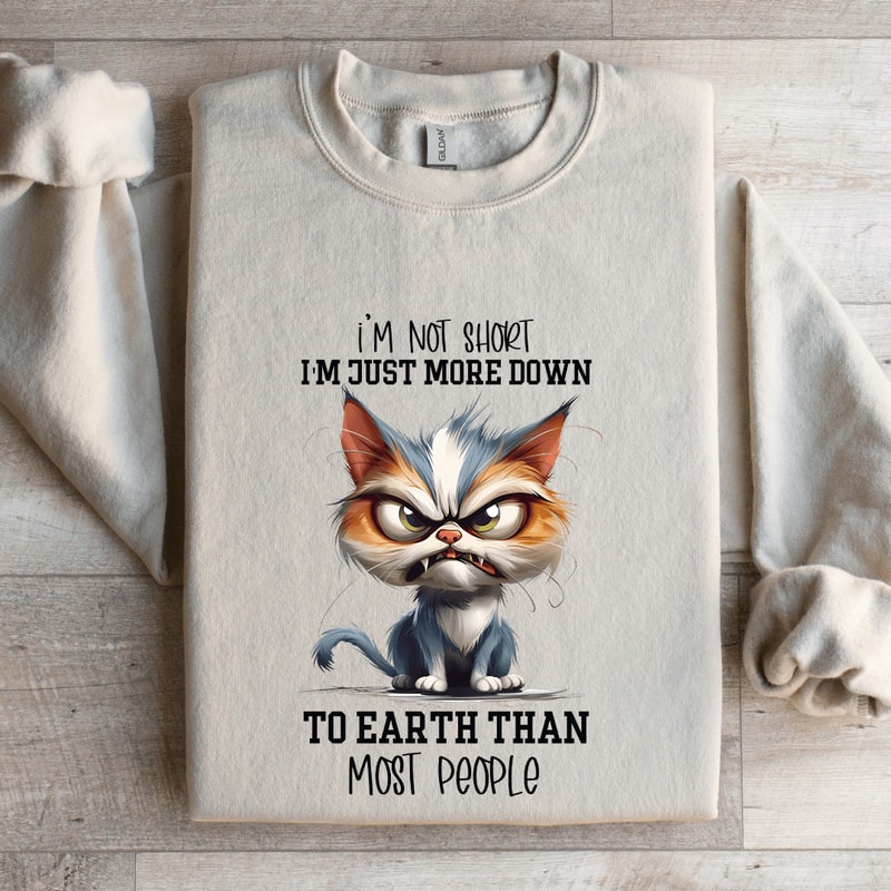 Im Not Short Im Just More Down Sweatshirt 4