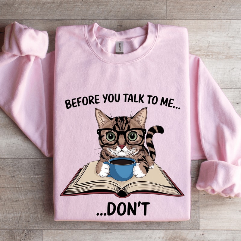Before You Talk To Me Dont Sweatshirt 3