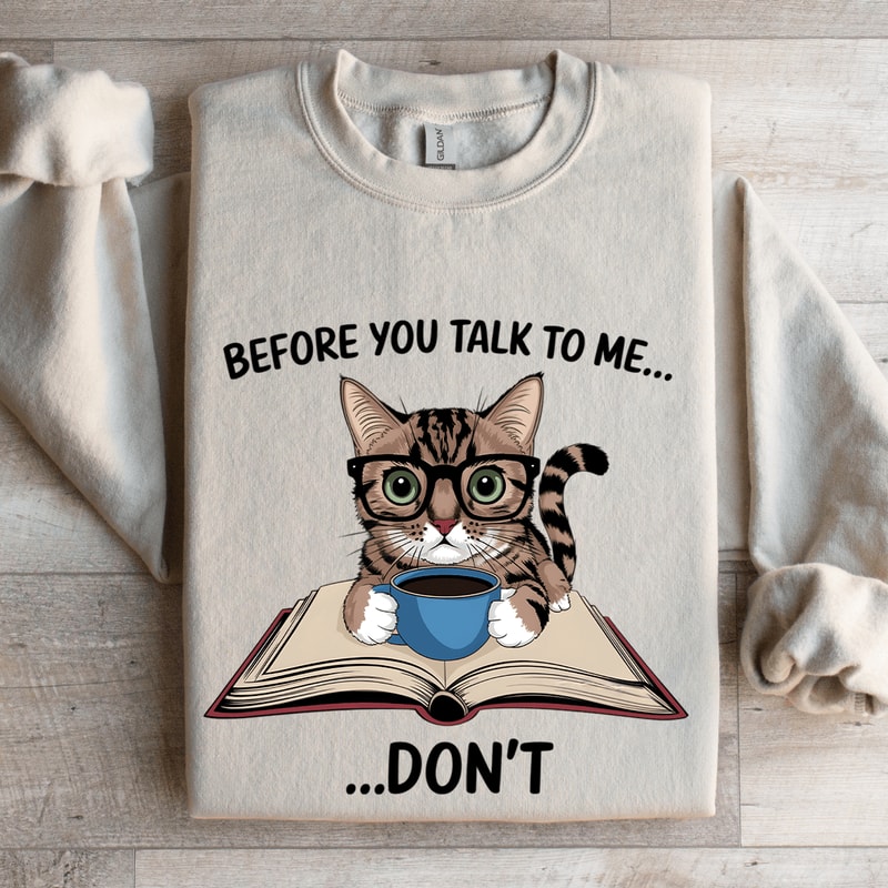 Before You Talk To Me Dont Sweatshirt 4