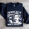 Im Made Out Of Glitter Wine Anxiety Sweatshirt 0