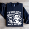 Im Made Out Of Glitter Wine Anxiety Sweatshirt 0