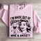 Im Made Out Of Glitter Wine Anxiety Sweatshirt 3