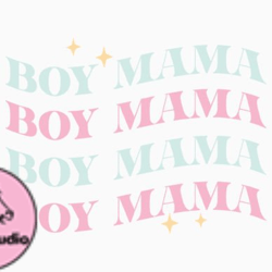 Retro Boy Mom SVG Mothers Day Boy Mama Design 413