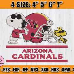 Cardinals Embroidery, Snoopy Embroidery, NFL Machine Embroidery Digital, 4 sizes Machine Emb Files -13 - Thomasudio